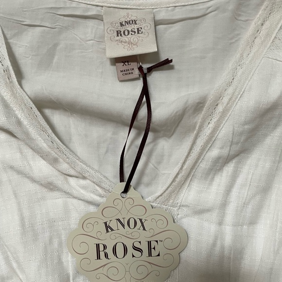 NWT Knox Rose Boho Off White Dress size XLarge - Picture 2 of 2